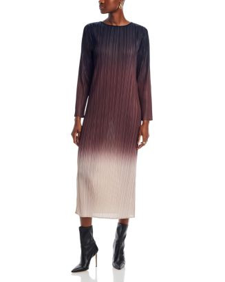 Ombré Pleated Knit Midi Dress | Bloomingdale's (US)