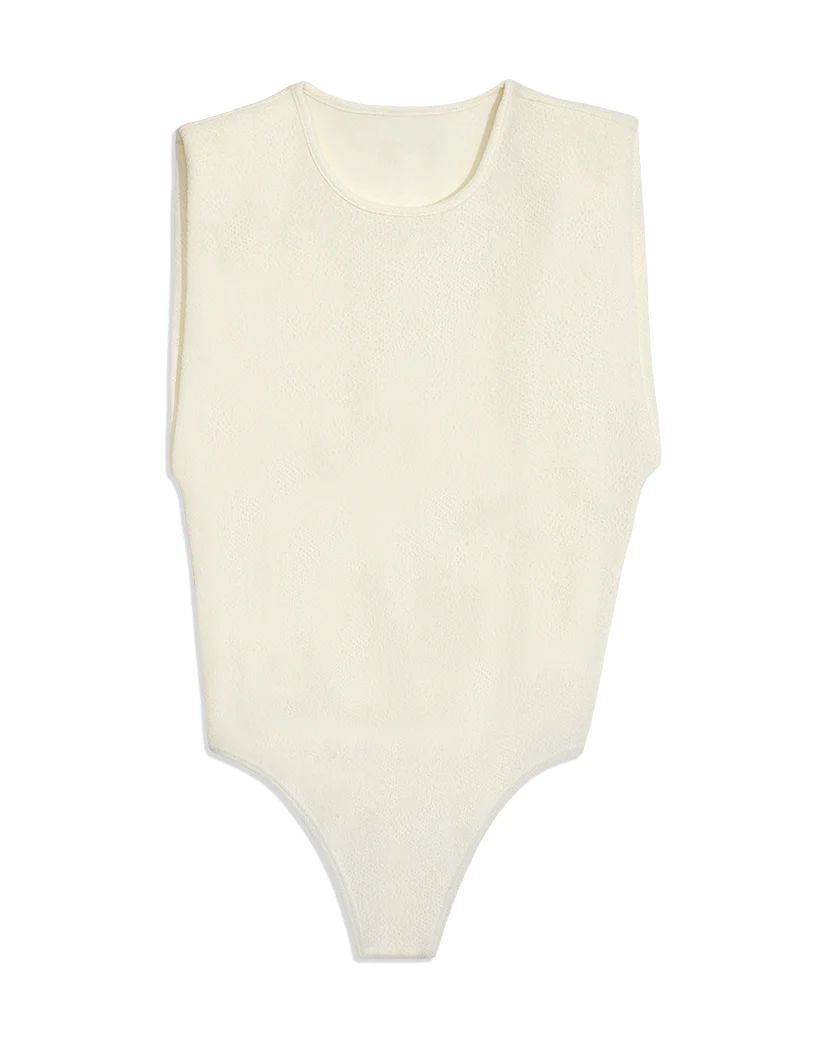 Shoulder Pad Bodysuit - L Ivory | We Wore What