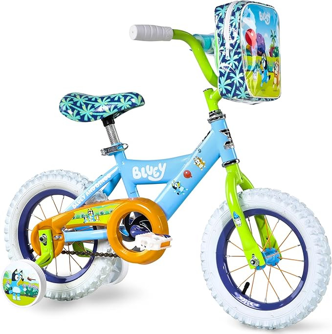 Bluey 12 Inch Kids Bike by Dynacraft for Boys and Girls with Training Wheels, Coaster Brake, Stur... | Amazon (US)