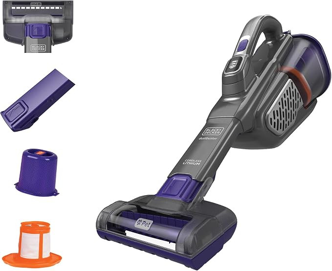 BLACK+DECKER dustbuster furbuster Pet Hair Vacuum with Motorized Pet Hair Brush, Handheld Vacuum ... | Amazon (US)