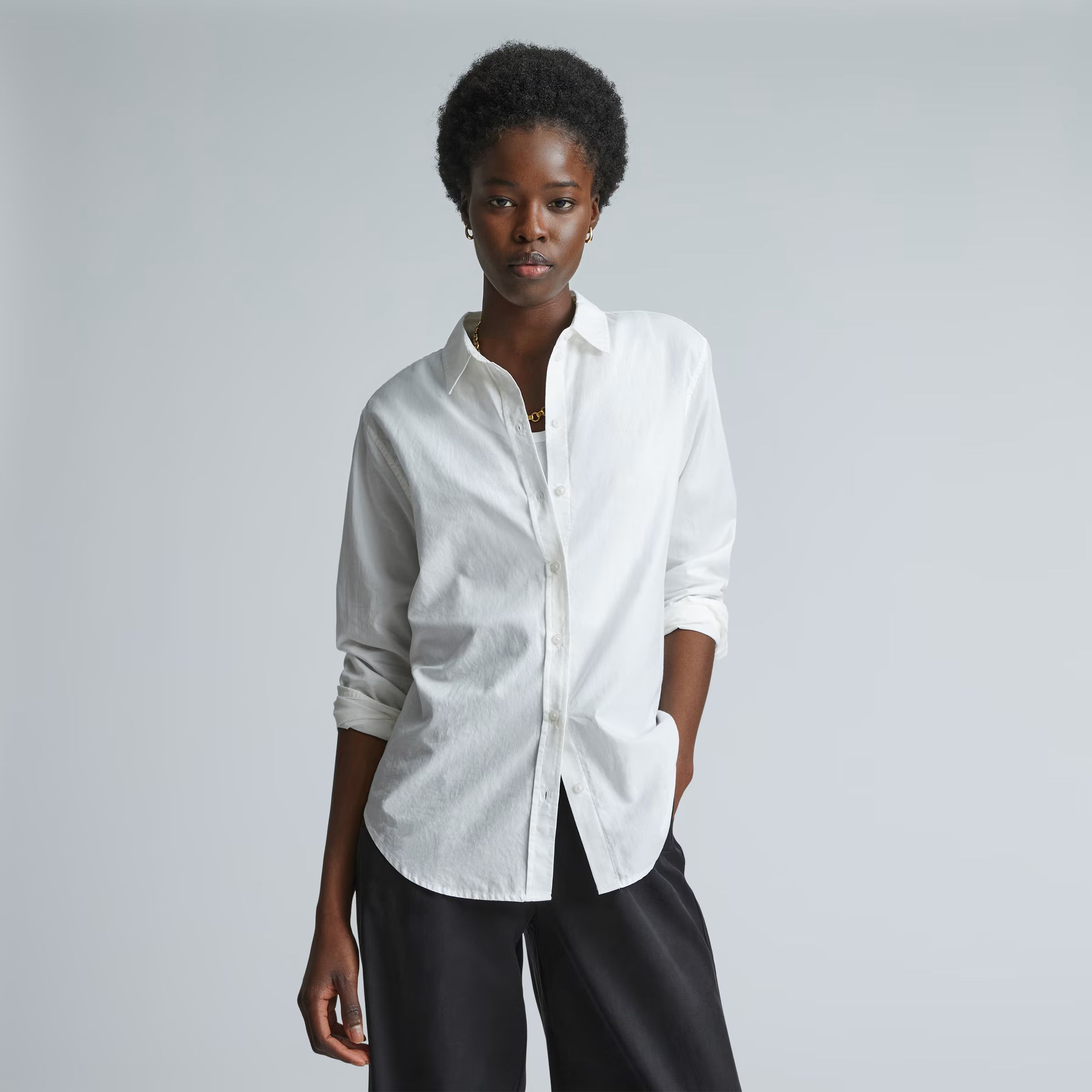 The Silky Cotton Relaxed Shirt | Everlane