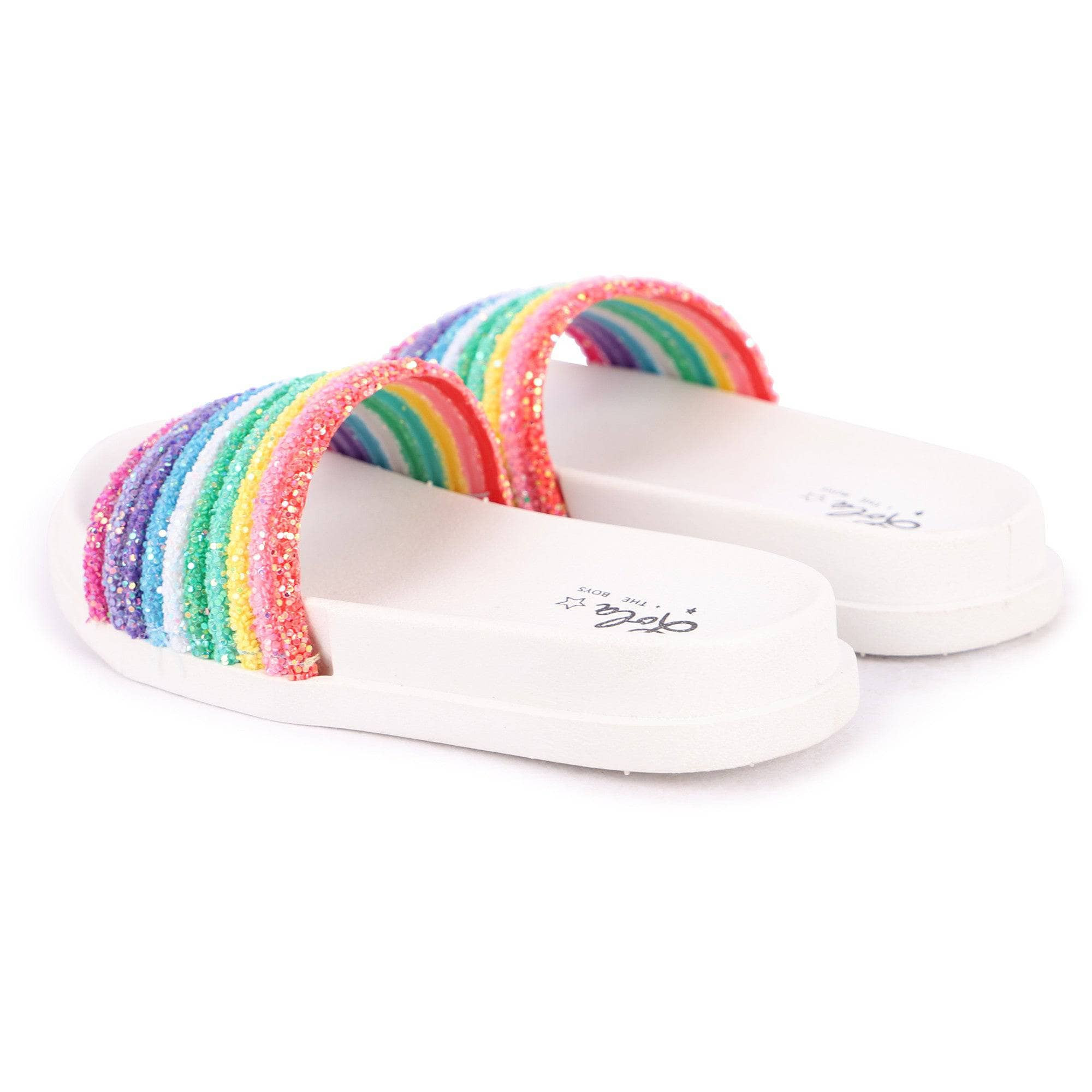 Glitter Rainbow Slides | Lola + The Boys