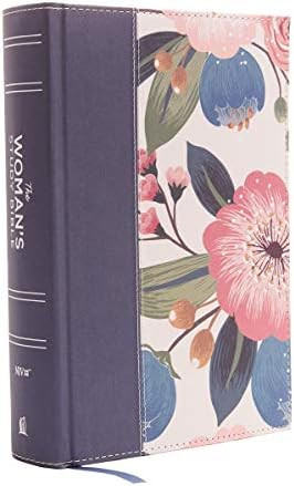 NIV, The Woman's Study Bible, Cloth over Board, Blue Floral, Full-Color, Red Letter: Receiving Go... | Amazon (US)