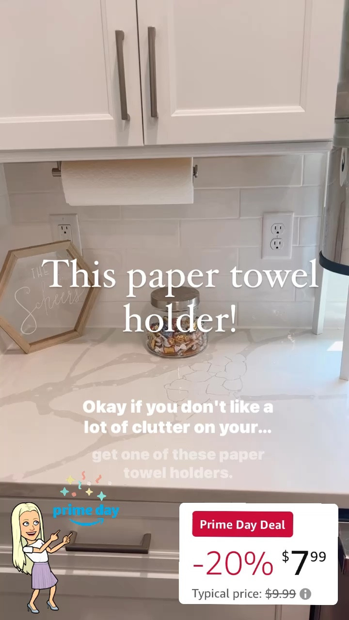 Amazon Prime Day
Home deals
Paper towel holder under cabinet 
Brushed nickel
Silver
Stainless steel 

#LTKSaleAlert #LTKHome #LTKFindsUnder50