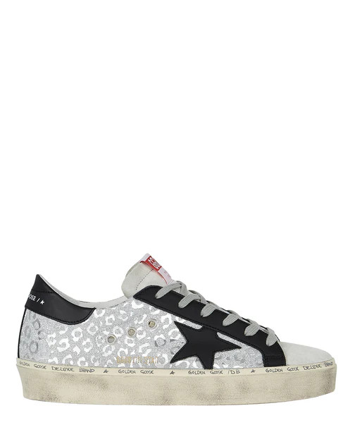 Golden Goose Hi Star Low-Top Glitter Sneakers | Shop Premium Outlets