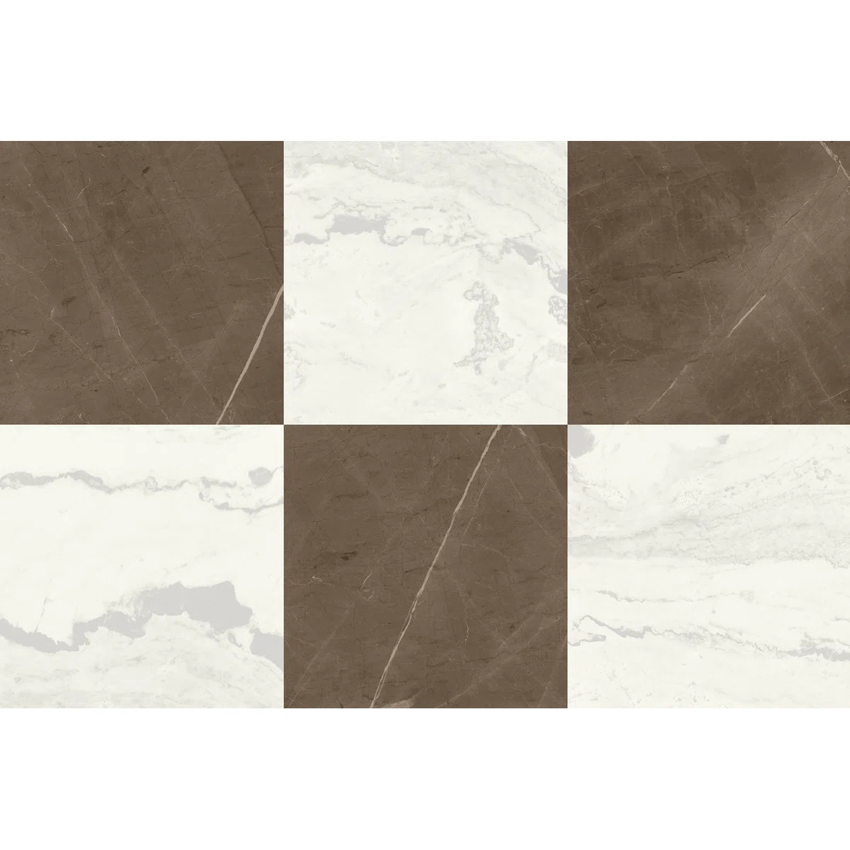 Chirs Loves Julia Bonneville Bronze Peel and Stick Floor Tiles | Wayfair North America