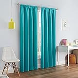 ECLIPSE Kendall Modern Blackout Thermal Rod Pocket Window Curtain for Bedroom or Living Room (1 P... | Amazon (US)