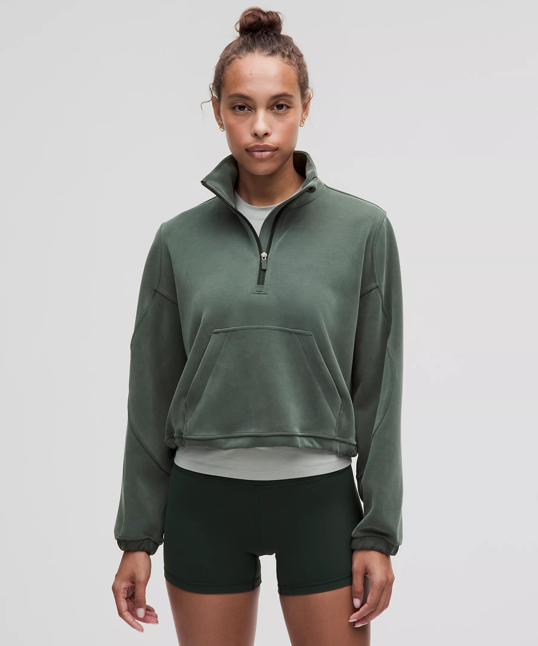 Brushed Softstreme Half Zip | Women's Hoodies & Sweatshirts | lululemon | Lululemon (US)