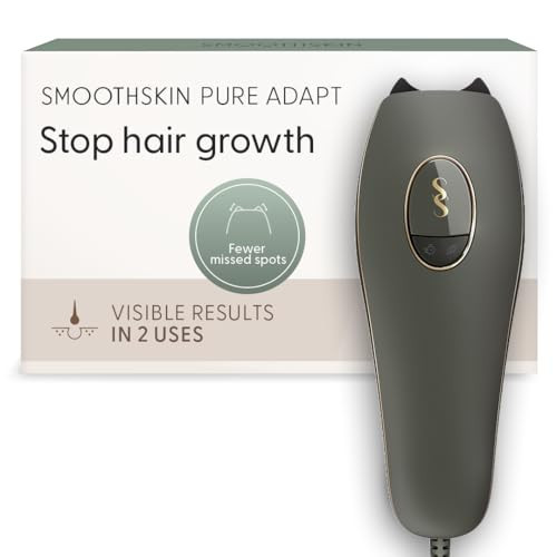 SmoothSkin Pure Adapt IPL Laser Hair Removal Device – At-Home Permanent Hair Reduction, Fast & Effective Result, Patented Smart Skin Tone Sensor, Green | Amazon (US)