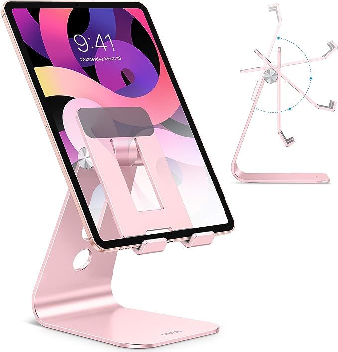 Adjustable Tablet Stand for Desk, Upgraded Longer Arms for Greater Stability, OMOTON T2 iPad Stan... | Amazon (US)