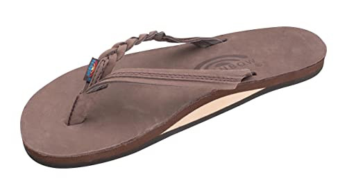 Rainbow Sandals Women\u2019s Flirty Braidy Premier Leather w/Single Braided Strap | Amazon (US)