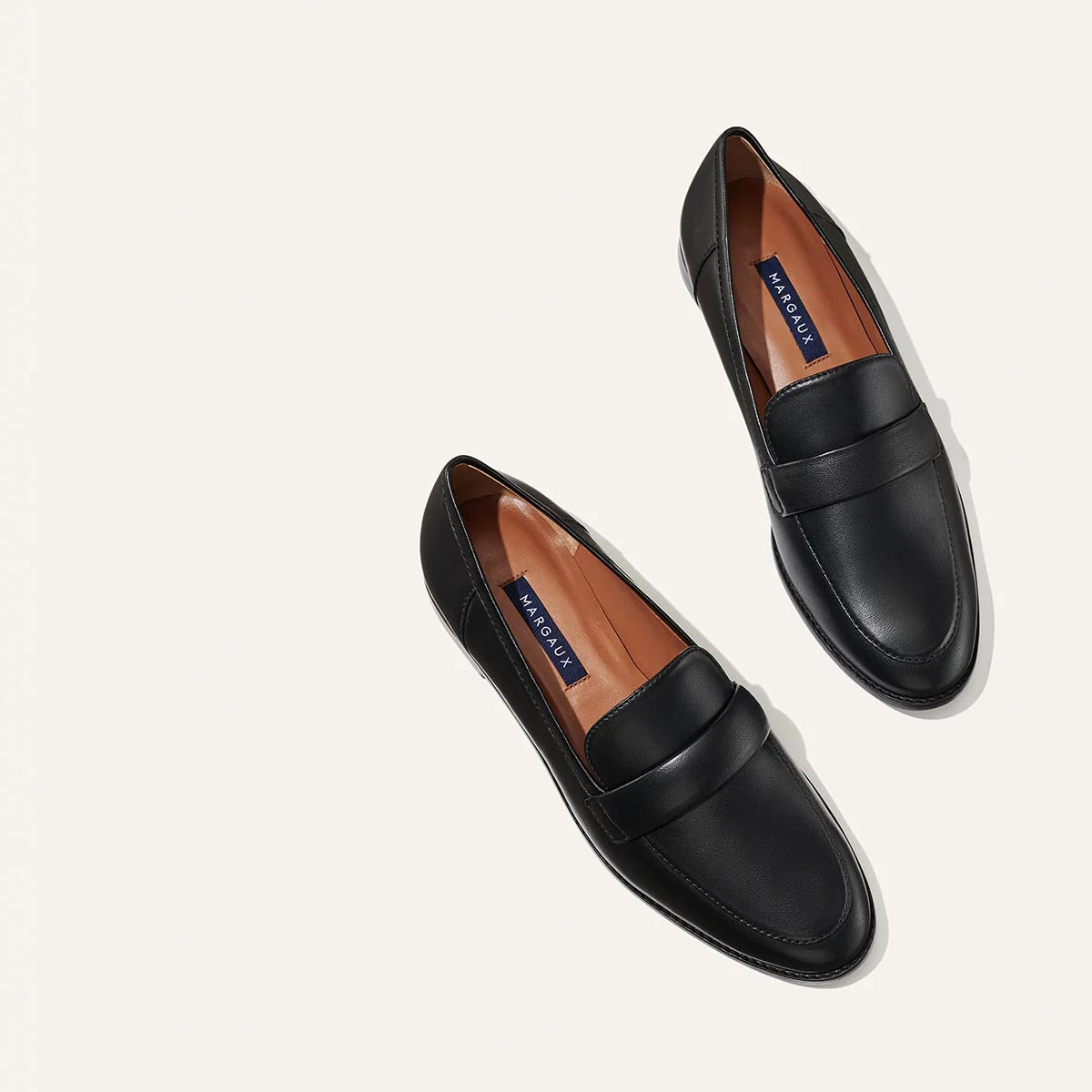 The Andie Loafer - Black Nappa | Margaux