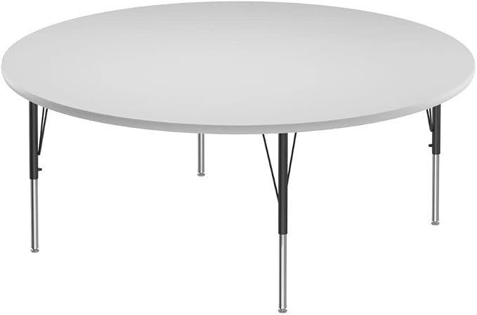 Correll 60" Round Classroom Activity Table, Height Adjustable (19"-29") Markerboard/Dry Erase Dur... | Amazon (US)