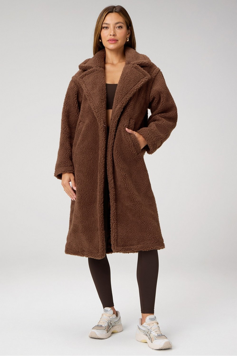 Teddy Long Coat | Fabletics