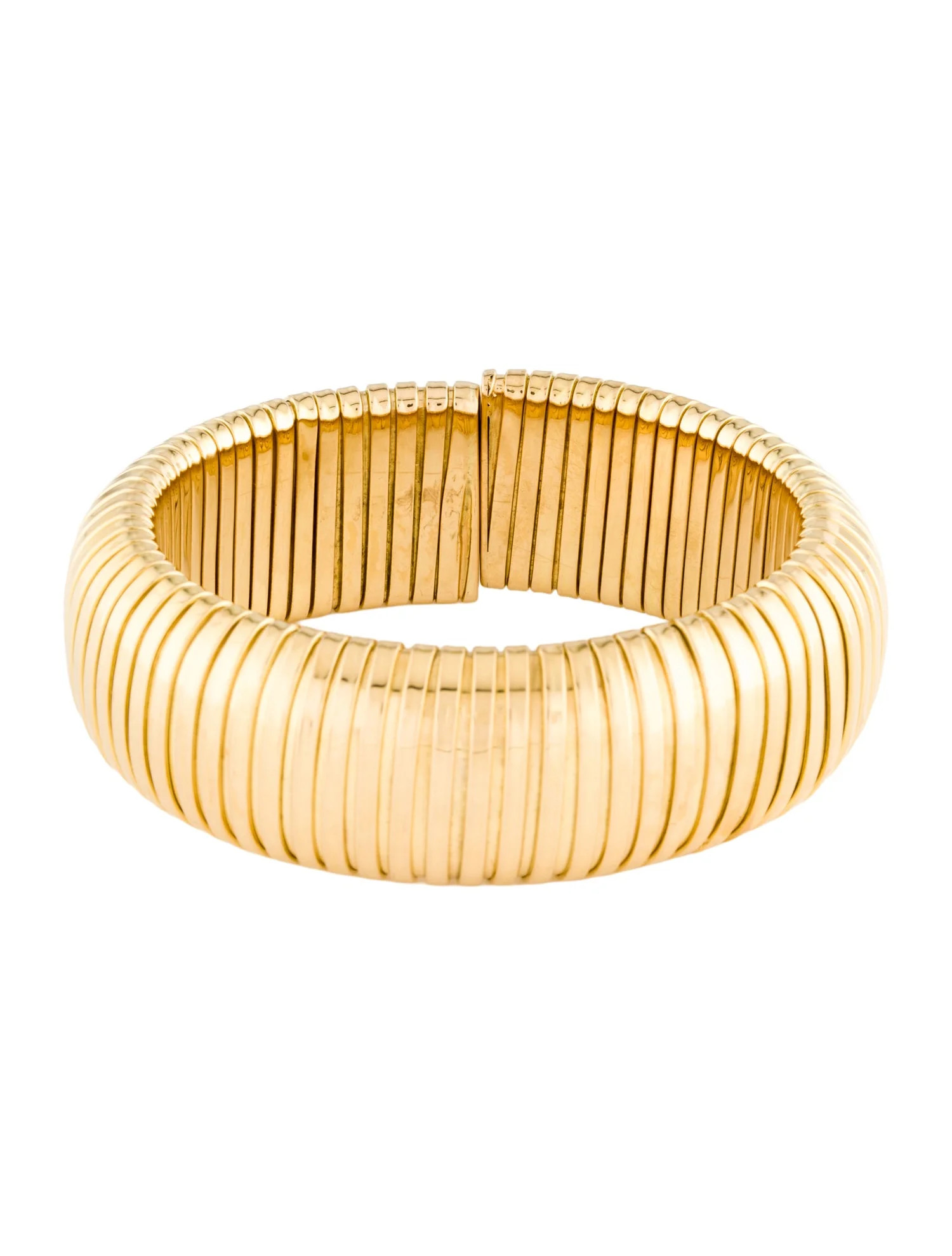 18K Domed Cuff Bracelet | The RealReal