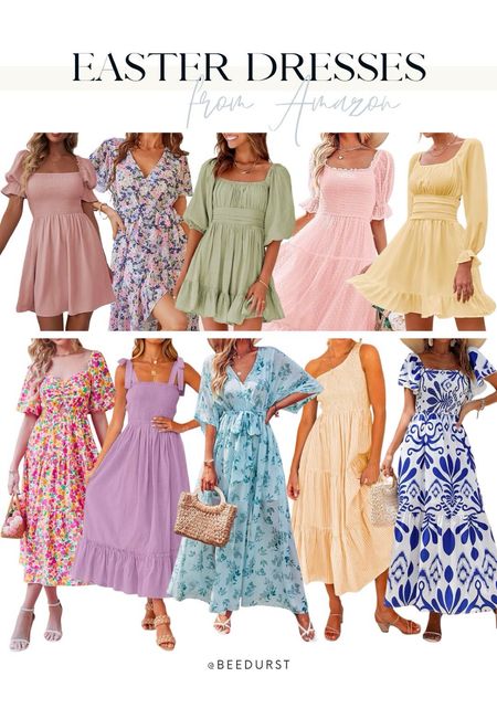 Easter is right around the corner and these dresses are so perfect! These are also great for baby showers, bridal showers, or just a fun brunch with friends. Spring outfit, Amazon Easter dress, floral print, floral dresses, maxi dress, spring dress, Easter dress, summer dress, affordable dress, amazon finds, bridal shower, Easter brunch, baby shower dresss

#LTKSeasonal #LTKstyletip #LTKfindsunder100