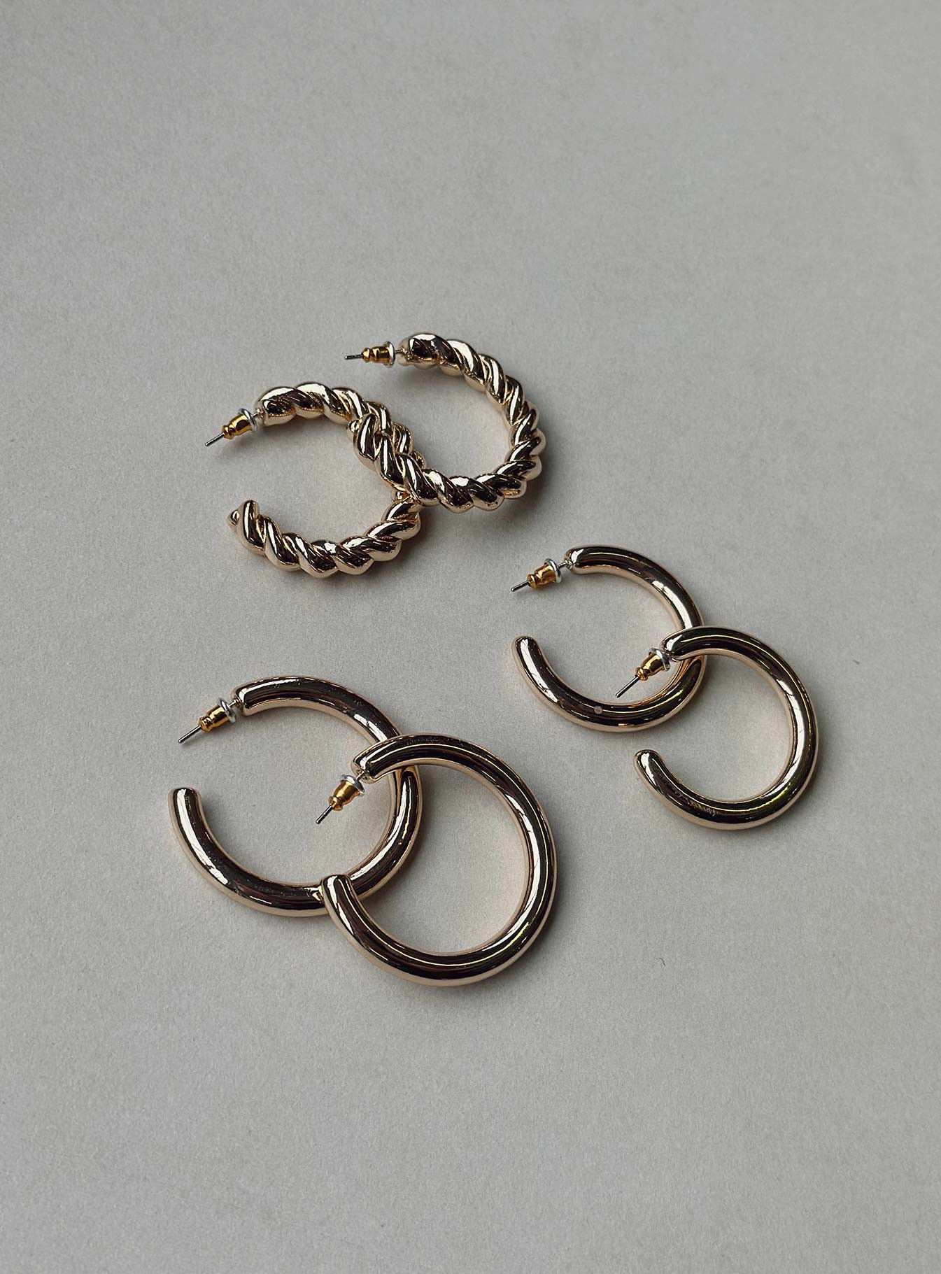 Ponnette Earring Pack Gold | Princess Polly AU
