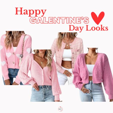 Amazon Galentine’s Day Inspired Valentines Day Cardigans 
#amazon #amazonfinds #galentines #valentinesday #pinkcardigans #pinksweaters

#LTKfindsunder50 #LTKSeasonal #LTKparties