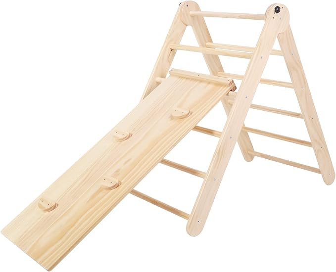 HARPPA Toddler Climbing Toys Indoor Pikler Triangle Set Waldorf Children Toy Structure, Playgroun... | Amazon (US)