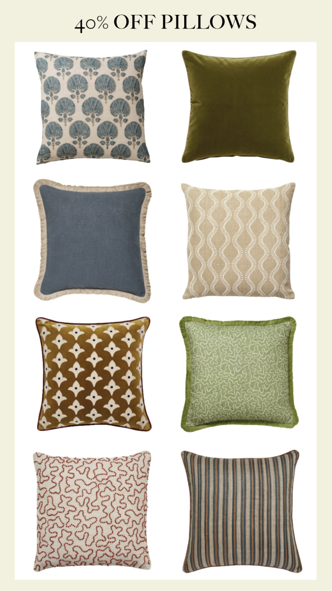 OKA is one of my favorites for home decor—they’re currently offering 40% off all pillows and lighting. 

#LTKsalealert #LTKunder50 #LTKhome