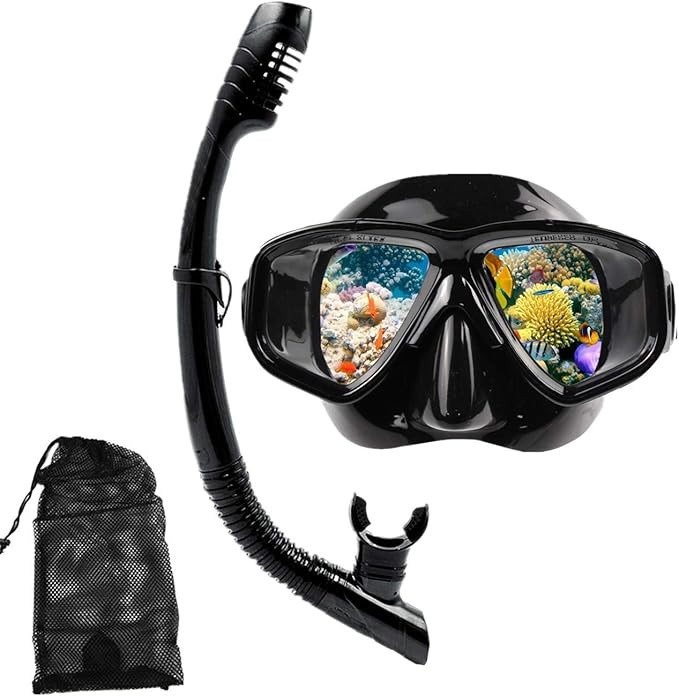 DIPUKI Snorkeling Snorkel mask for Kids and Youth Young Woman Adults Swimming Goggles Dry Snorkel... | Amazon (US)