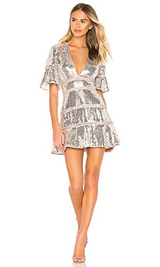 SAYLOR Sidney Dress in Silver from Revolve.com | Revolve Clothing (Global)