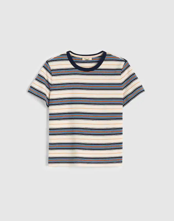 The Perfect Crewneck Tee in Allday Jersey | Madewell