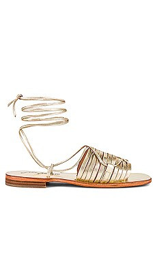 Free People Cami Huarache Wrap in Gold Metallic from Revolve.com | Revolve Clothing (Global)