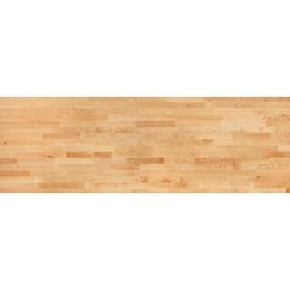 Hampton Bay 5 ft. L x 30 in. D Finished Engineered Birch Butcher Block Desktop Countertop PWBRAB3... | The Home Depot