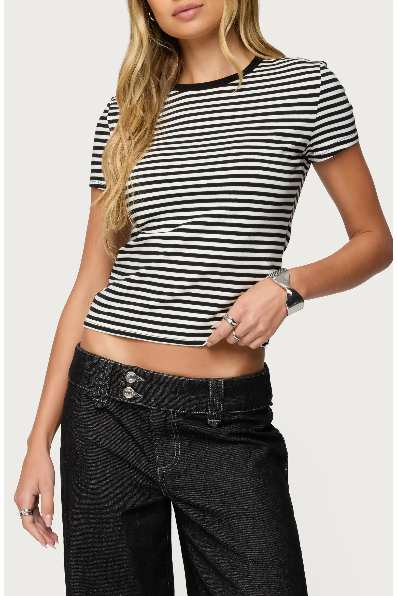 EDIKTED Nessie Stripe T-Shirt (Women) | Nordstrom | Nordstrom