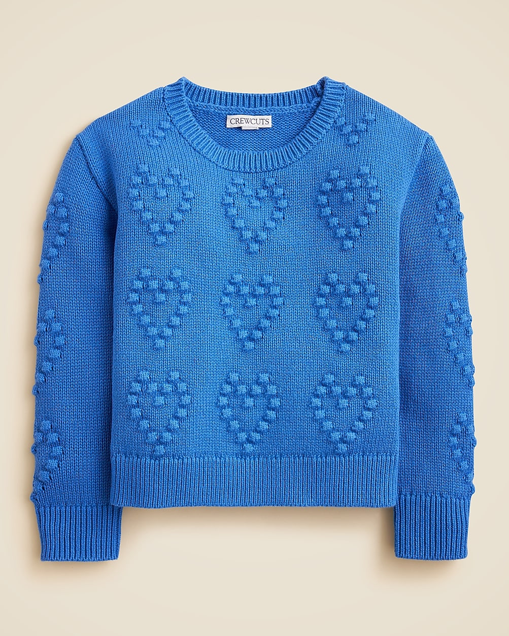 Girls' heart-bobble sweater | J. Crew US
