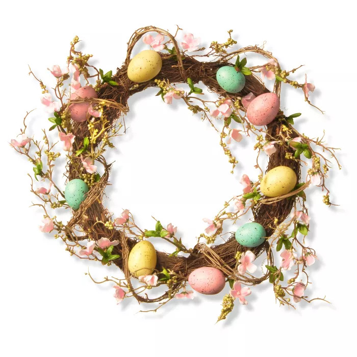 18" Easter Egg Wreath - National Tree Company | Target
