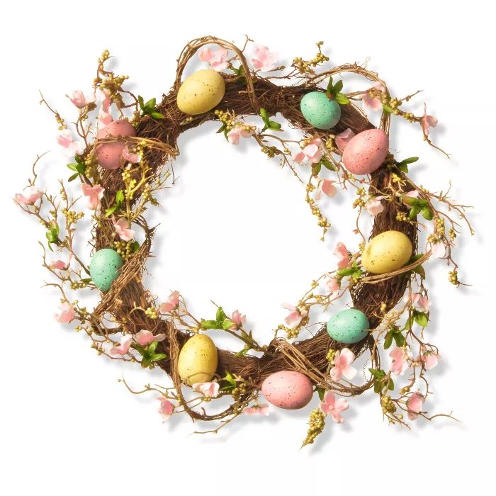 18" Easter Egg Wreath - National Tree Company | Target