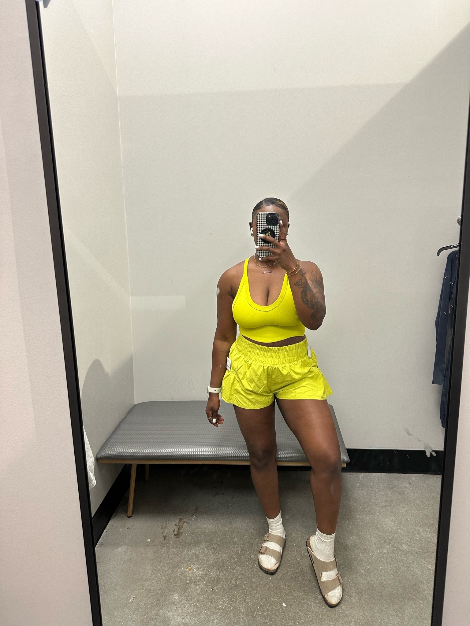 Shorts are TTS & can size down in cami .

#LTKootd #LTKSeasonal #LTKActive