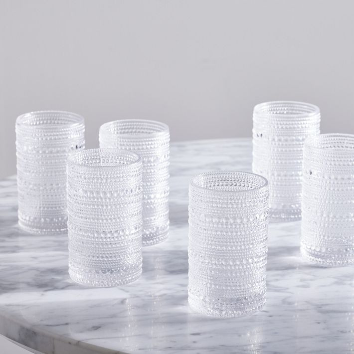 Jupiter Beaded Drinking Glass (Set of 6) | West Elm (US)