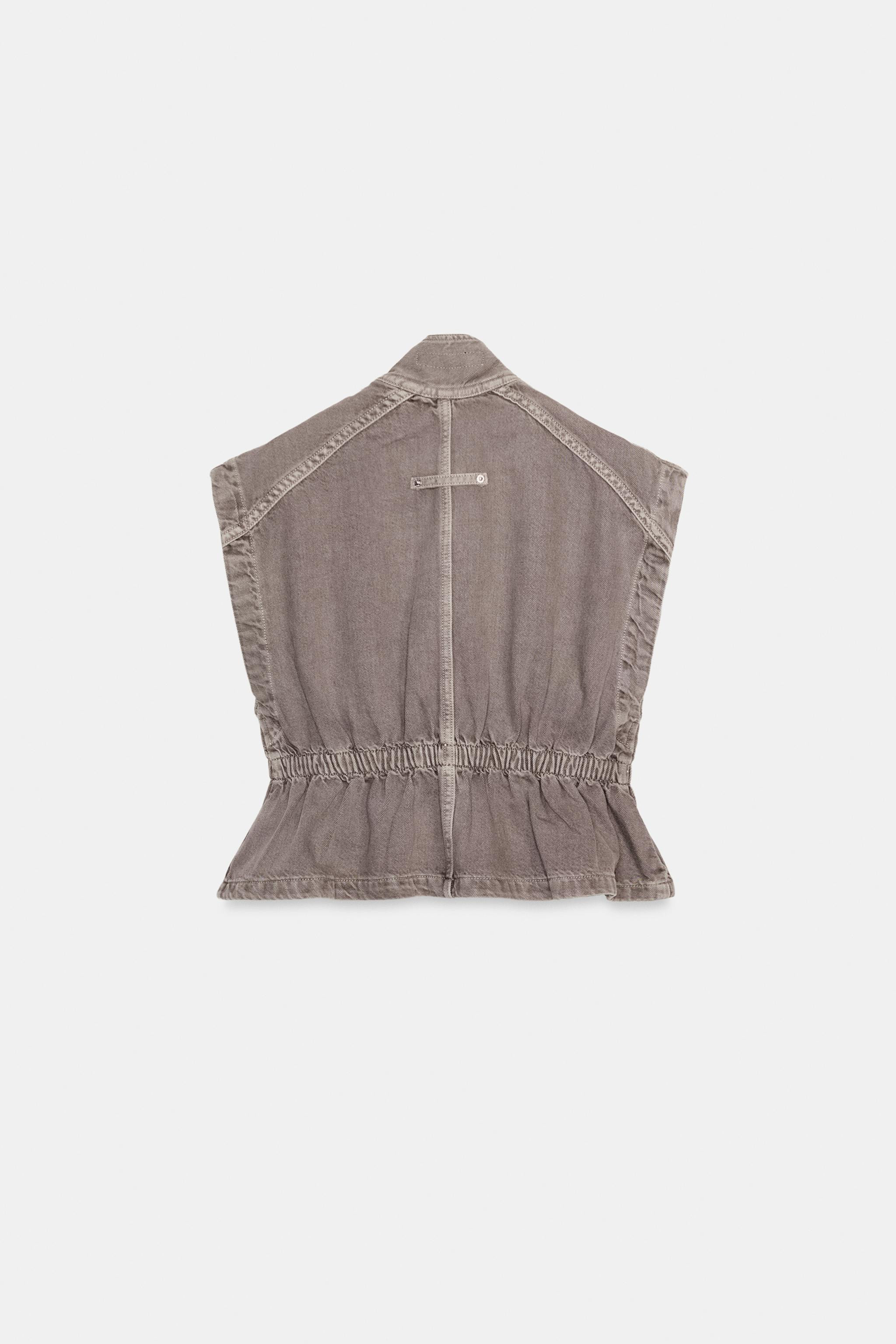 Z1975 DENIM HIGH NECK WAISTCOAT SET | Zara UK