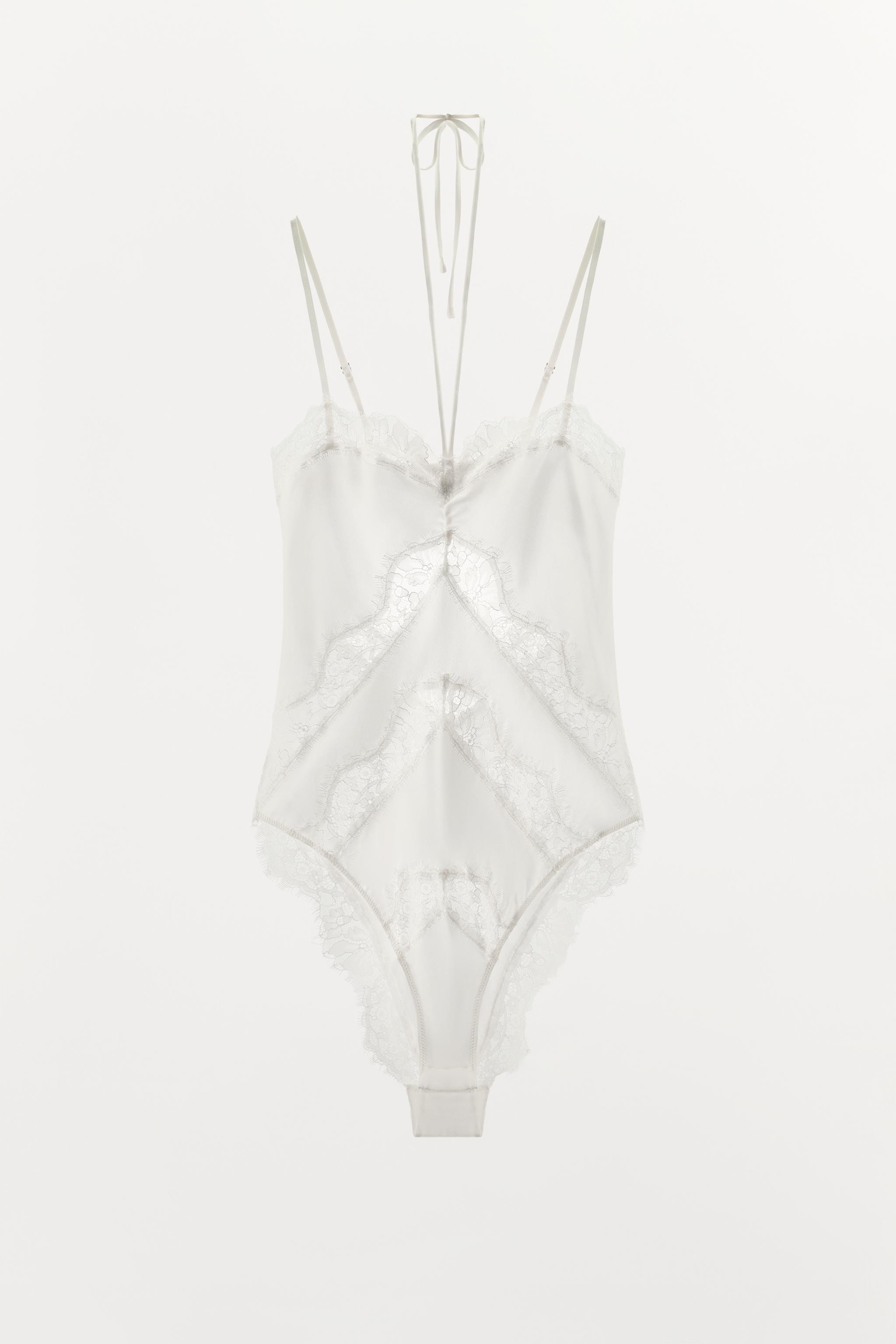 SILK LACE BODYSUIT | Zara UK