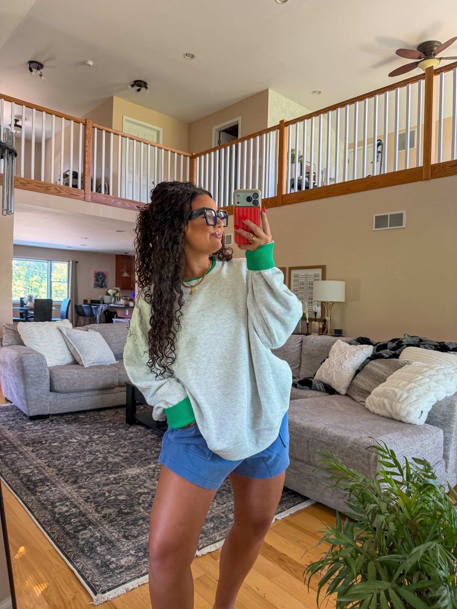 I’m wearing an XL in the crewneck & a large in the short. Both run oversized. 

#aerie @Aerie

#LTKSaleAlert #LTKMidsize #LTKActive