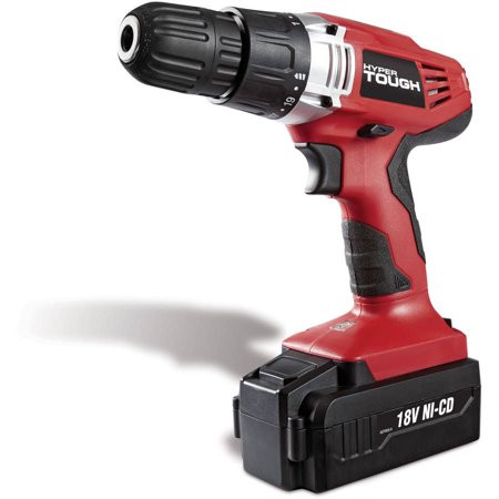 Hyper Tough 18-Volt Ni-Cad Cordless Drill, AQ75023G | Walmart (US)
