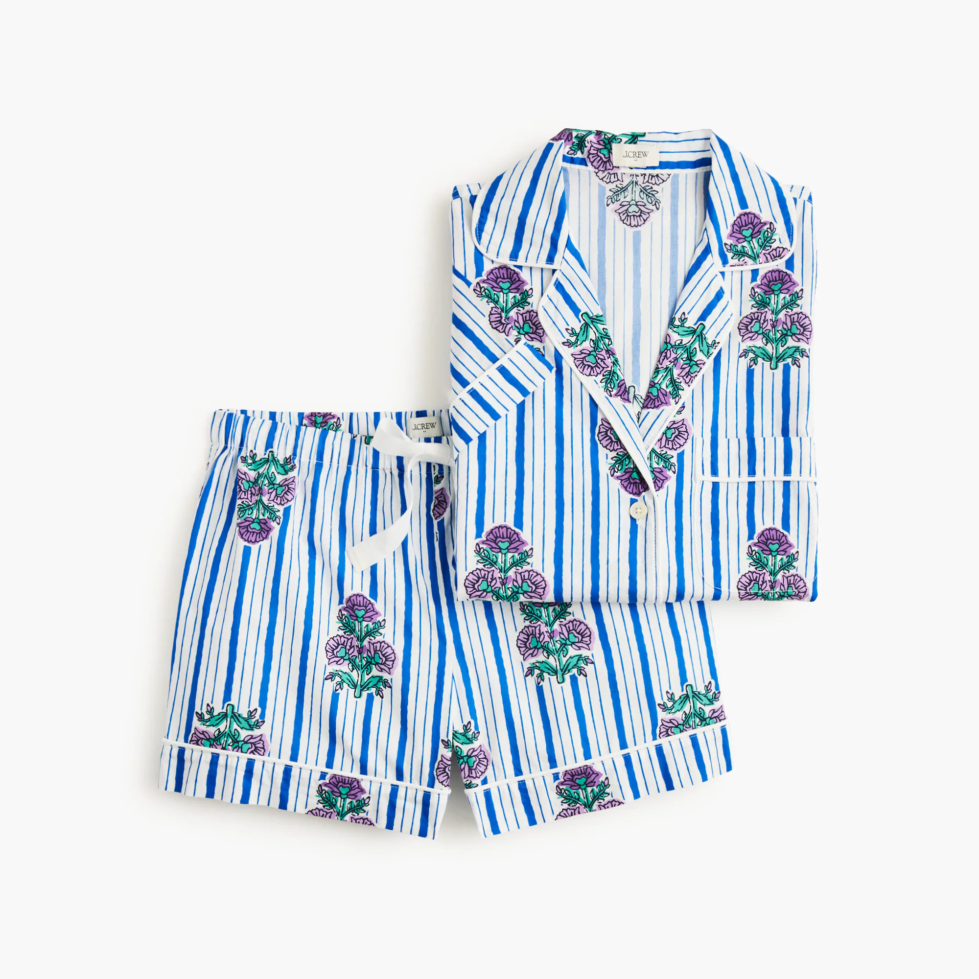 Short-sleeve top and short pajama set | J.Crew Factory