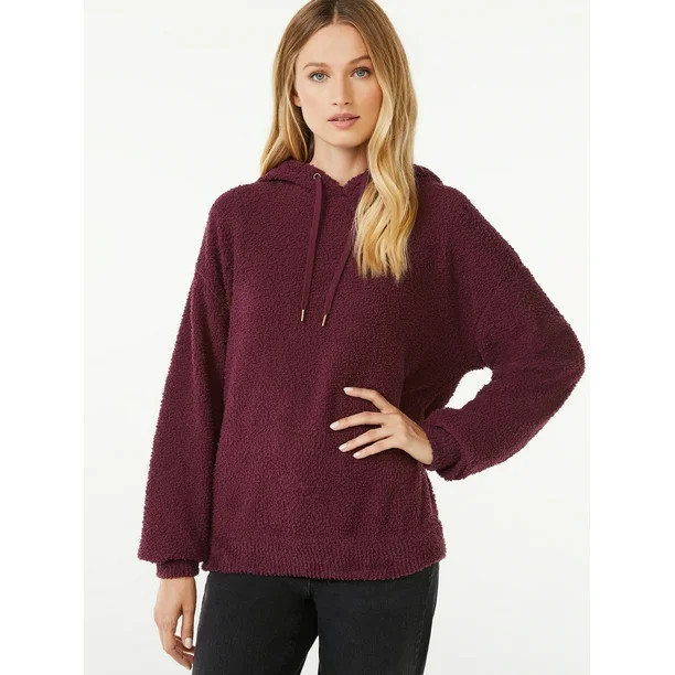 Scoop Women's Plush Hoodie - Walmart.com | Walmart (US)