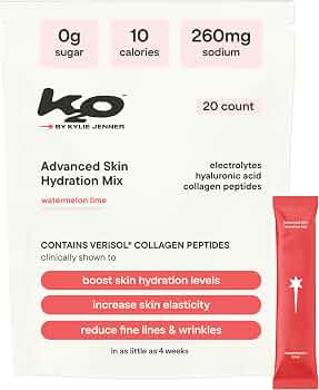 k2o by Kylie Jenner Advanced Skin Hydration Mix with Electrolytes, Hyaluronic Acid & Verisol Coll... | Amazon (US)