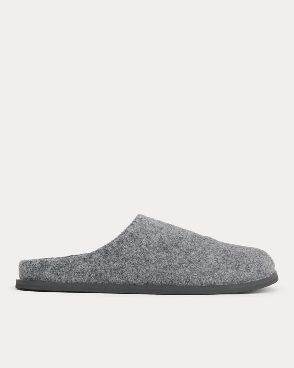 Everlane Wool Clog | Charcoal | 7.5 | Leather/Wool | Everlane