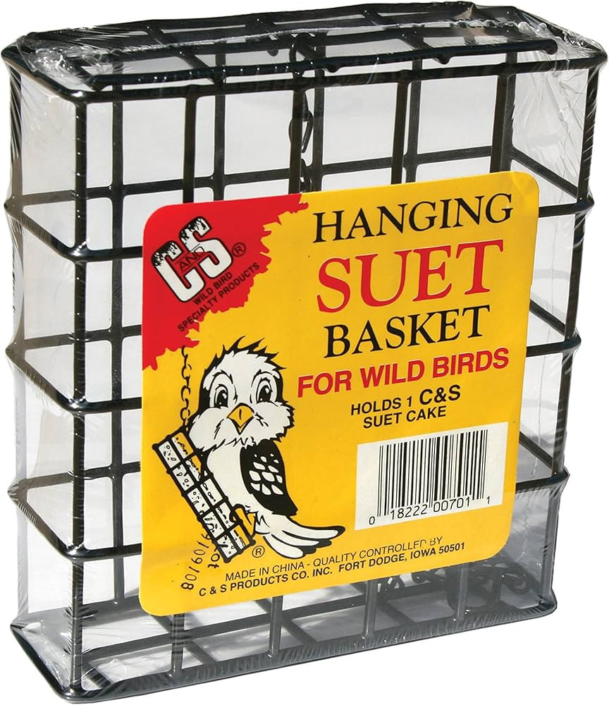 C&S Wild Bird Suet Basket, 1.5" D x 4.5" W x 5" H | Amazon (US)