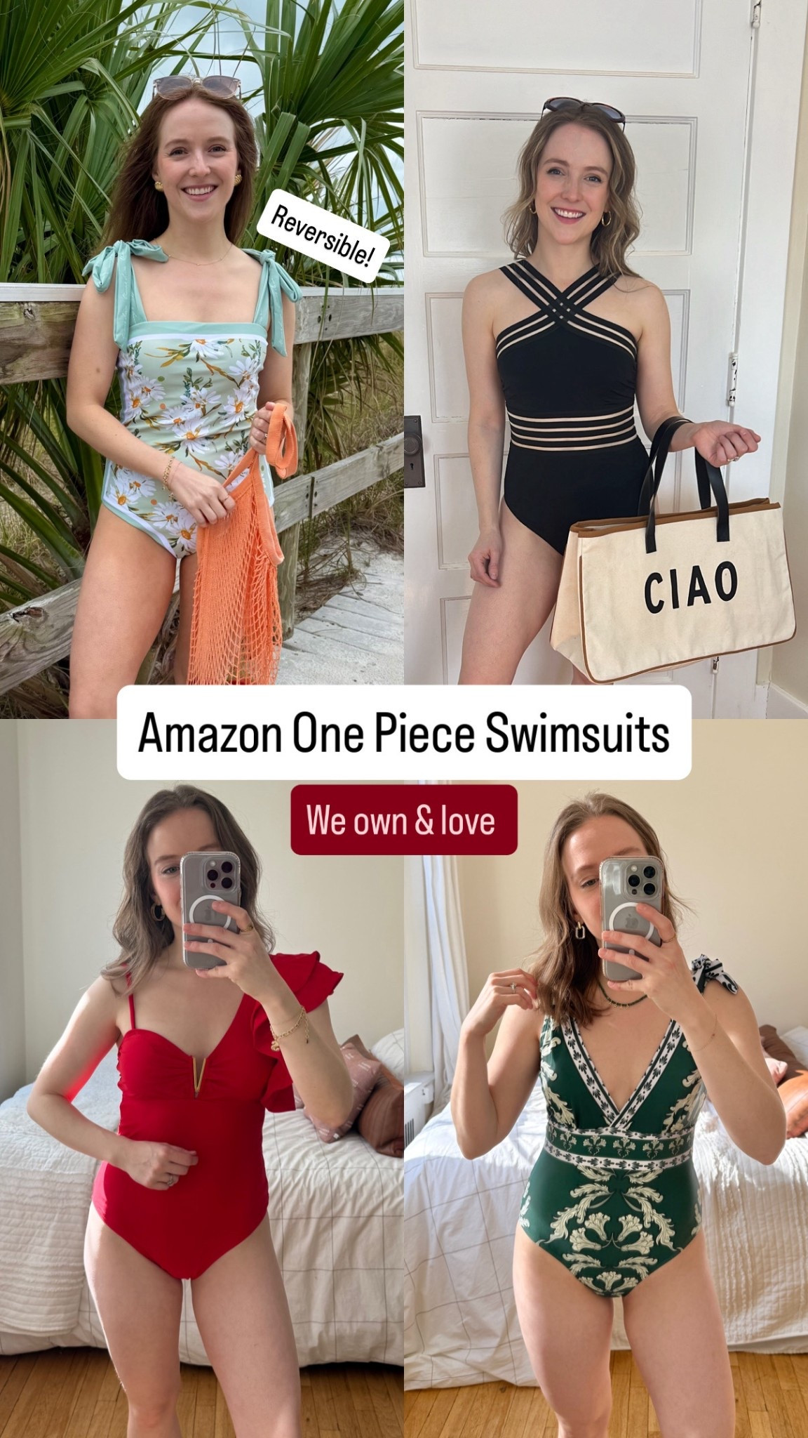 Amazon one piece swimsuits for vacation  

#LTKSaleAlert #LTKTravel