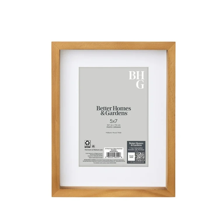 Better Homes & Gardens – 5x7 Picture Frame – Wood Tabletop Photo Frame | Walmart (US)