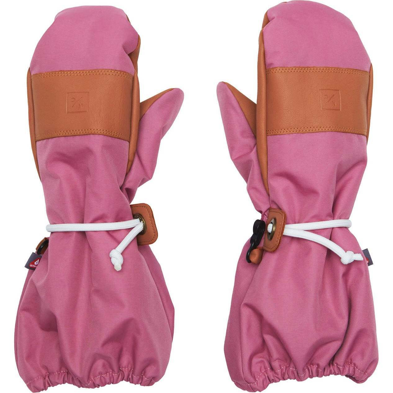 Kids Waterproof Ski Mitten, Rose Pink | Maisonette