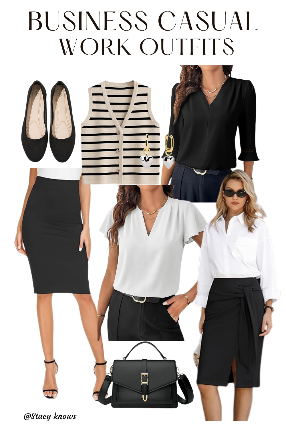 Elevate your 9-to-5 with these business casual workwear outfits! Striking the perfect balance between professional and polished, these looks are designed to take you from morning meetings to after-work drinks with ease. 
Shop all my favorite office-ready essentials linked below. 
#LTKworkwear #BusinessCasual #OfficeOOTD #CorporateStyle #WorkInspo #ProfessionalChic #9to5Style #ChicWorkwear #OfficeStyle #LTKstyletip #CareerFashion 

 #LTKSpringSale #LTKootd #LTKWorkwear