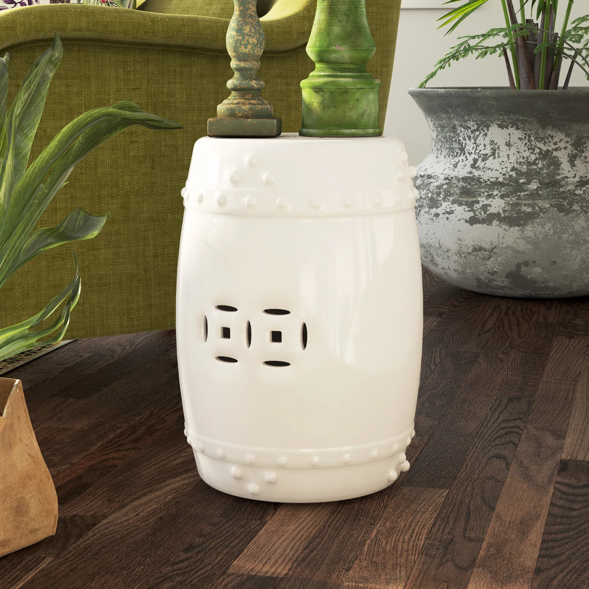 Gagnon Ceramic Garden Stool | Wayfair North America