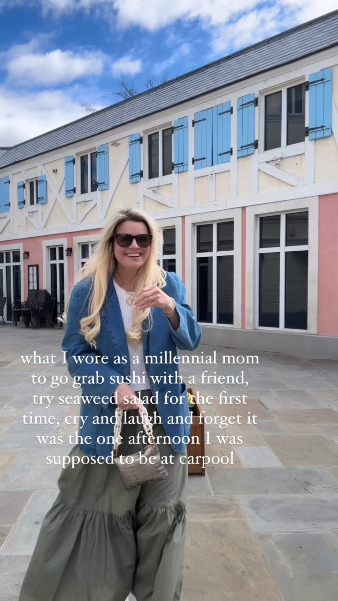 The one time you’re carpool buddy goes skiing the entire spring break week and you realize you have to pick your kids up 😂 I wasn’t really late / carpool was still happening but still 😂 

This is my favorite spring/summer outfit combo - sweater tank, comfy skirt and a cute jacket. I am loving silver shoes, too..and then there’s this blazer, so dun! Loving oversized blazers (my buddy I met for lunch had on a cute blazer) and this one is from Karla reed’s collection. I am loving her series on styling her vintage finds. So many beautiful pieces to pick from. Let me know if you find something!

Spring outfit, spring skirt, mom outfit, silver shoes, spring sweater

#LTKItBag #LTKWatchNow #LTKShoeCrush